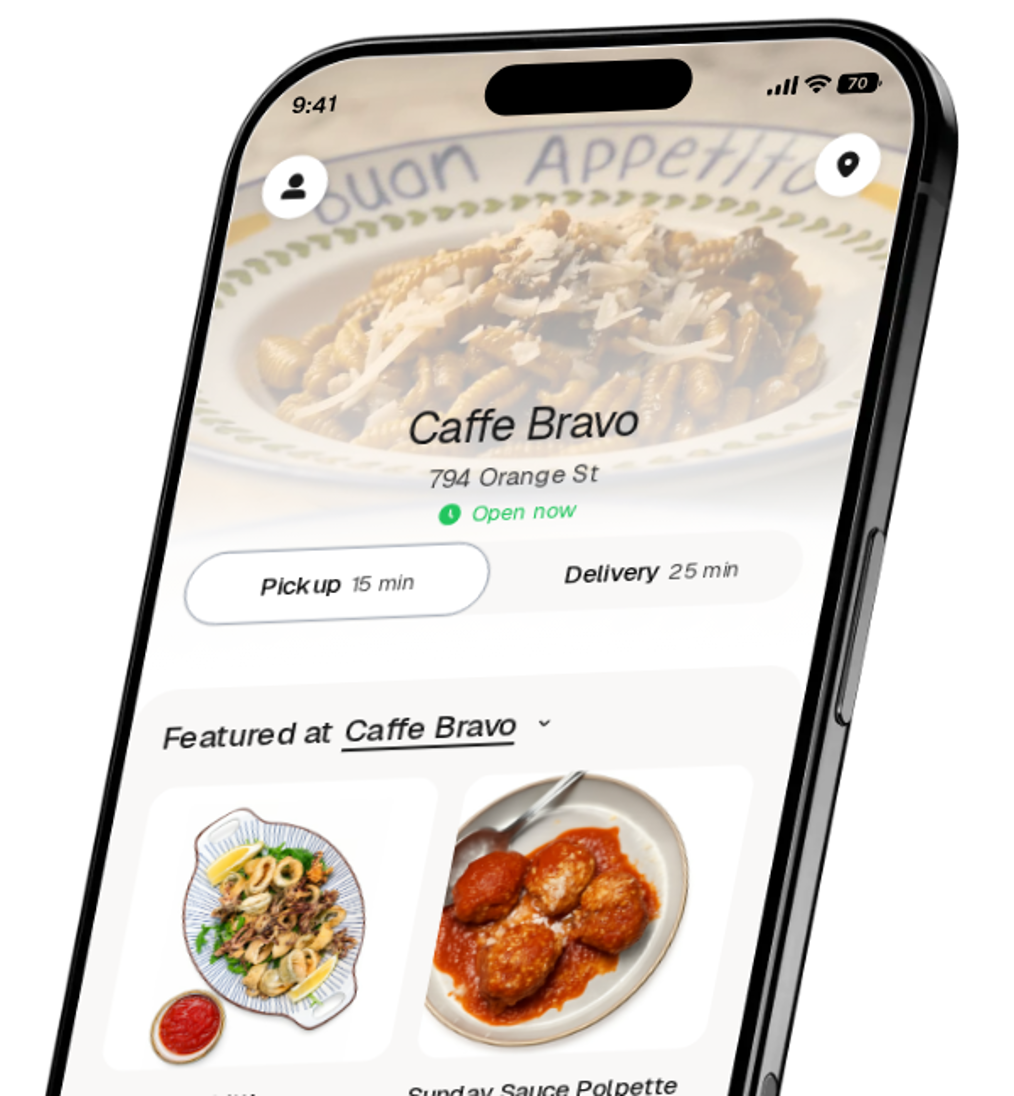 Caffe Bravo app preview